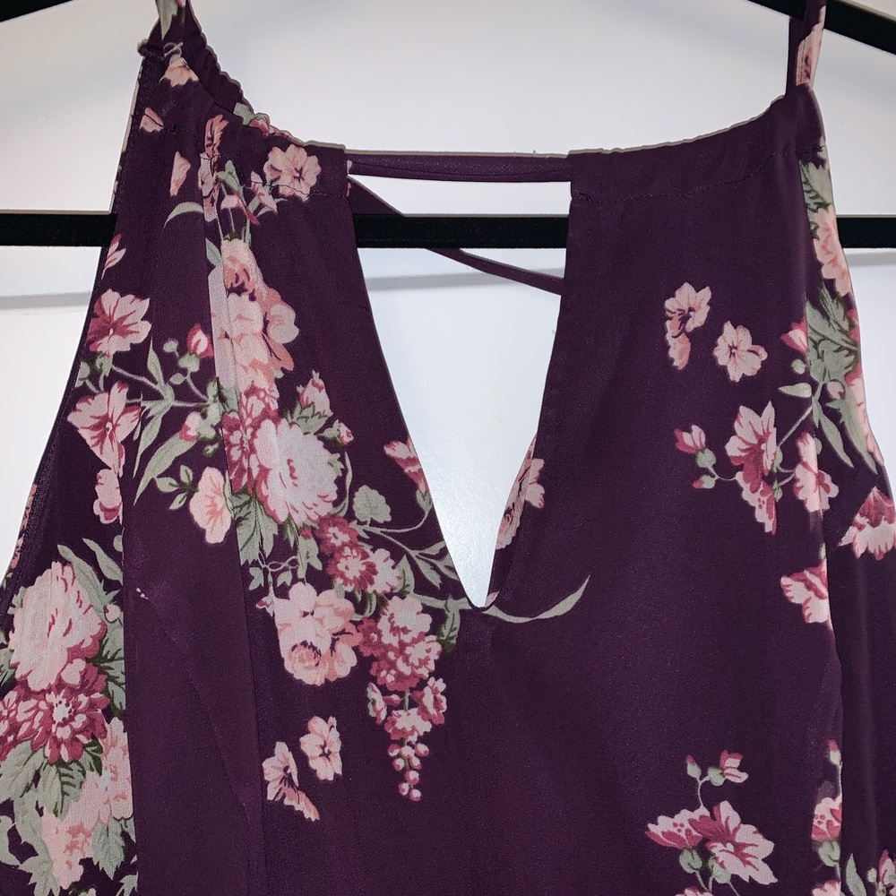 Torrid purple floral maxi dress. Size 1